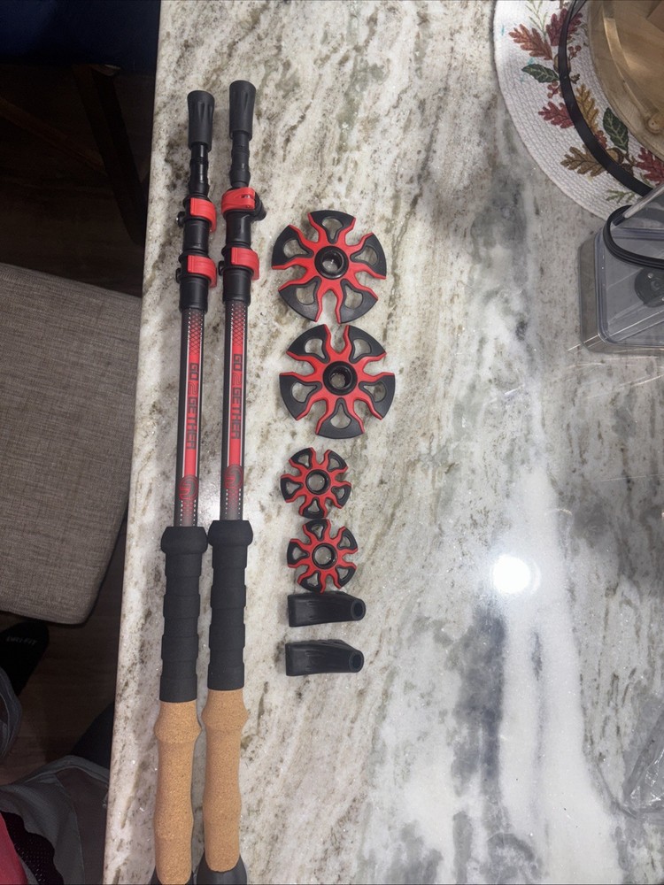 G2 Go2gether Collapsible Hiking Poles With Adjustable Height New