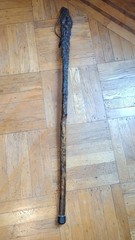 Primitive Natural Form Rustic Burl Wooden Trekking Walking Stick Cane 43.5 inch
