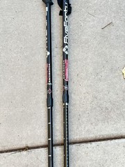 Set of FiveForty Anti shock Trekking Poles 43-53Inches .. 8T