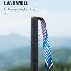Aluminum Alloy Trail Running Poles Quick Lock 2 Pcs Foldable for Hiking