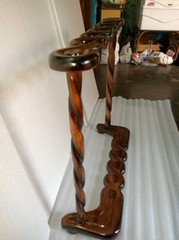 Handmade Antique Designer Wooden Storage Rack Handmade Wooden Carved Walking Ca