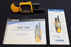 Garmin Rino 110 Handheld GPS Unit Yellow/Black for Hiking NICE!!!*