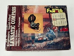 Vintage WFS Engineers Lensatic Compass No. 114 w/ Box Instructions Scouts Hunter