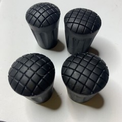 Pack Of 6 TrailBuddy Walking Stick Tips Replacement Rubber Cane Tips Fit Most