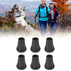 6pcs Outdoor Trekking Hiking Pole Tip End Walking Stick Cover Protector