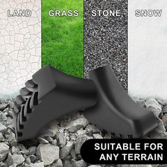 6pcs Trekking Poles Tips Hiking Accessories Cane Tips For Walking Sticks Rubber