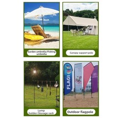 Outdoor Canopy Pole Fixing Stand for For camping Tents Awnings Fishing Umbrella