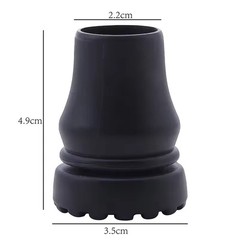 Anti-Slip Walking Stick Crutch Cane Rubber Tip Pad Cover 16-22mm Hiking US*