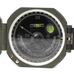 Pocket Transit Army Geology Compass for Outdoor Hiking Camping Survival Marching