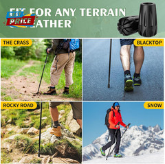Durable Replacement Rubber Tips for Trekking Poles – Universal Anti-Slip Hiking