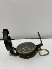 VINTAGE 1950’S OR 60’S ENGINEER PIC LENSATIC COMPASS C-118 NICE L@@K!! + Box
