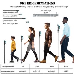 Adjustable 15-in-1 Multi-Functional Hiking Stick – Trekking Poles for Outdoor Ad