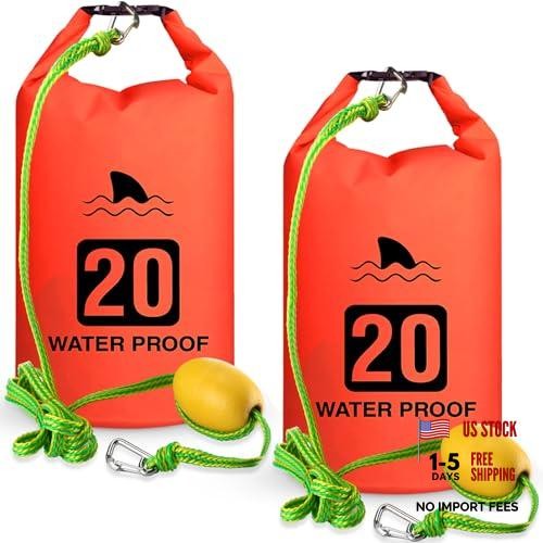 2 Set 20L Sand Anchor Heavy Duty Buoy Kit 2 in 1 Kayak Anchor Floating Orange