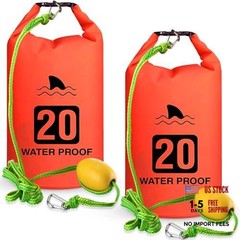 2 Set 20L Sand Anchor Heavy Duty Buoy Kit 2 in 1 Kayak Anchor Floating Orange
