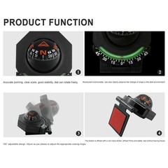 Adjustable Accurate Mount Compass Ball for Car Boat Marine Ship Truck Navigation