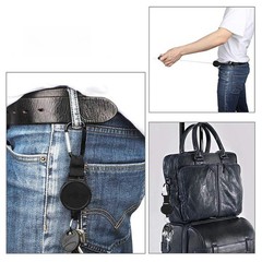 Secure Retractable Keychain with Steel Cable for Keys and Small Accessories
