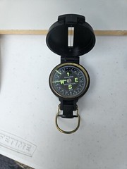 Vintage Compass Precise Pathfinder Engineer Lensatic Compass W/ Original Box