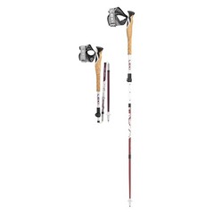 LEKI Cross Trail FX Superlite Compact 100-120cm White/Ferra/Black Trekking Poles