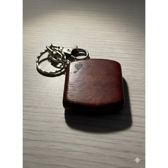 Rare! Wood Compass Keychain Fob Vtg Direction Finder Outdoor Gear Coolectibkr