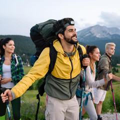 Hiking Poles Collapsible Trekking Poles – Aluminum Alloy 7075 Walking Sticks for