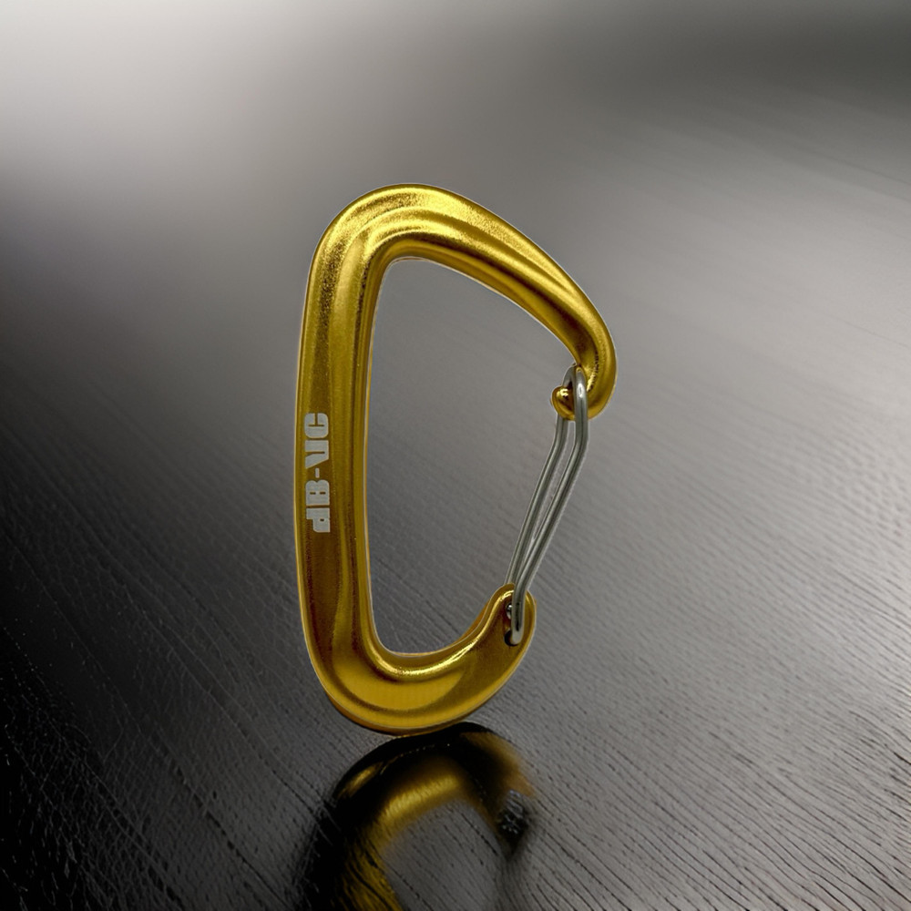 (Pack of 4) Utility Carabiner 12KN – Gold Color – Free US Shipping