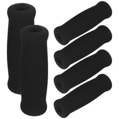 6Pcs Ergonomic Crutch Handle Grips Black Nonslip Thickened Grip for Daily Use