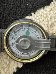 Coleman Engineer Lensatic Compass Pre Owned working camping hiking orienteering