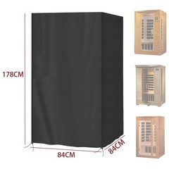 Heavy Duty Sauna Cover Outdoor Fit 2 Person Infrared Saunas with Drawstring