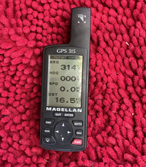 Magellan GPS 315 Handheld GPS Portable Receiver with Manual & Accessories