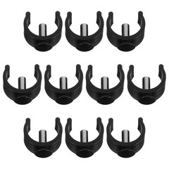 10pcs Walker Tube Crutch Walking Sticks Canes Clamps