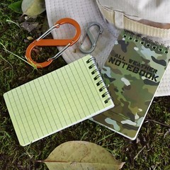 4-Pack of All Weather Waterproof Spiral Notebook 3” x 5” with Camo Cover 48pg/ea