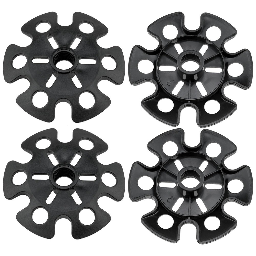 Hiking Poles with Detachable Mud Ski Basket – 4PCS (Black)