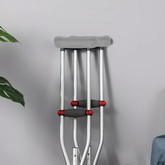 4Pcs Comfortable Grey Soft Tpr Crutch Underarm Pad Replacement Accessories