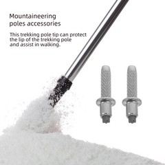 Hiking Poles Replacement Tips Set of 10 Premium Tungsten Tips for Trekking Pole &…