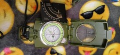 AOFAR Military Compass AF-4074 Lensatic Sighting-Multifunctional Fluorescent US