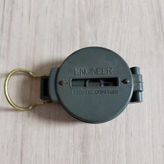Lensatic Engineer Compass Small Green Vintage Japan Navigation Tool