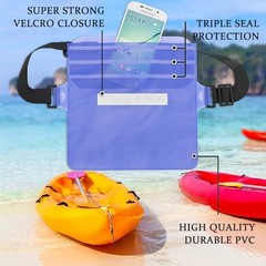 CADONO 2-Pack Waterproof Pouch with Adjustable Waist Strap | Screen Touch Black