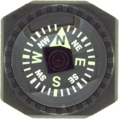 Slip-On Wrist Compass – Easy-To-Read Compass for Watch Band or Paracord Survival
