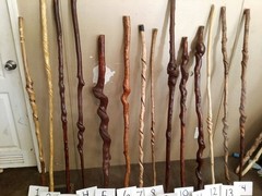 Handmade Brown Natural(twisty sticks)Wood Walking Stick Walking Staff for Adults