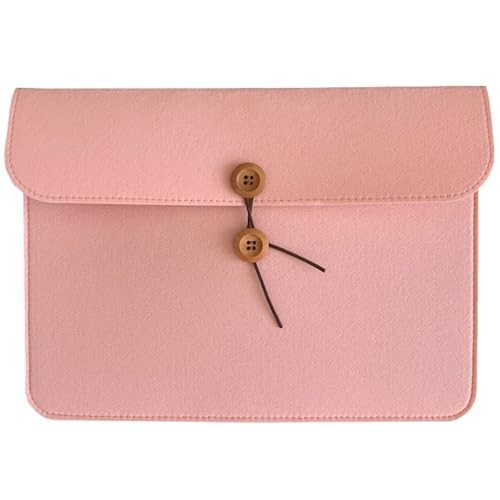 A4 Document Holder Felt File Folder Paper Portfolio Case Letter Envelope 1 Pink