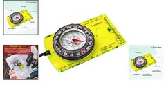 Lightweight Boy Scout Compass with 1:24000 Map Scale & 360° Bezel for Outdoors