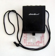 Vintage Eddie Bauer Survival Compass,, with magnifier & mirror