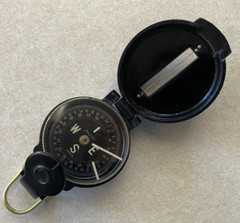Vintage Lensatic Johnny Walker Brass Compass Model 400 Japan with Original Items