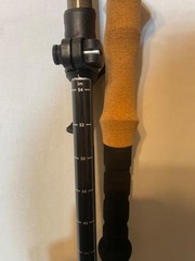 Foxelli Trekking Poles Lightweight Carbon Fiber Black (All original attachments)
