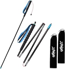 Ultralight Carbon Fiber Trekking Poles 2-Pack, Fixed Length, Quick Lock