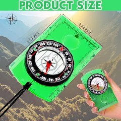 Geiserailie Acrylic Orienteering Hiking Compass Navigation Backpacking 20