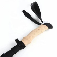 Foldable Hiking Stick Aluminum Alloy Cane, Cork Handle, Suitable for Hiking