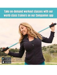 Jetti Weighted Walking Poles Sky Blue Set of 2 New with Bag Size Small 41.5”