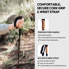 MX-2 | X Carbon Tech Carbon Fiber Trekking Poles