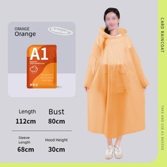 Full Body Disposable Raincoat Thick Waterproof Material for Travel Use